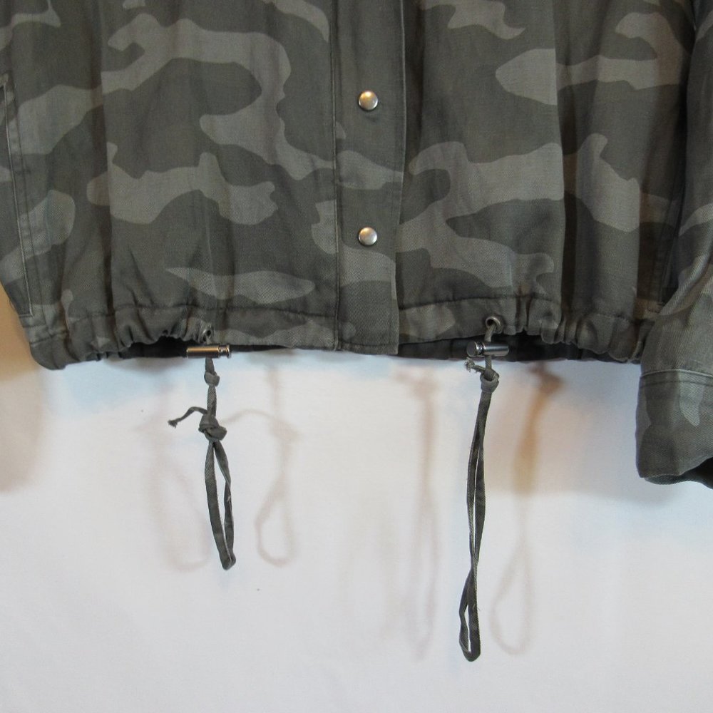 Rails Collins Camo Rose Patch Linen Jacket - Picture 10 of 12